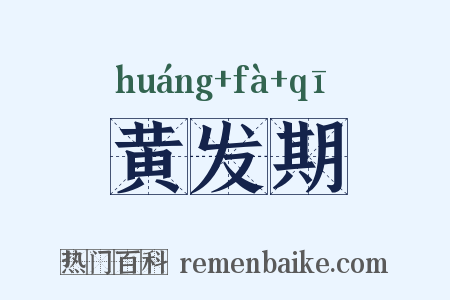 黄发期是什么意思的图片